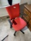 Red office chair