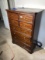 Vintage wooden tall dresser