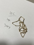 3.44 grams 14k gold Chain