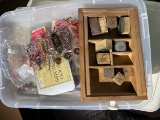 Tote lot of craft stamps