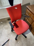 Red office chair