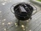 Metal fire pit with cover