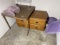 Rolling wooden cabinet or dresser, card table