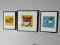 Group of four prints depicting silly animals