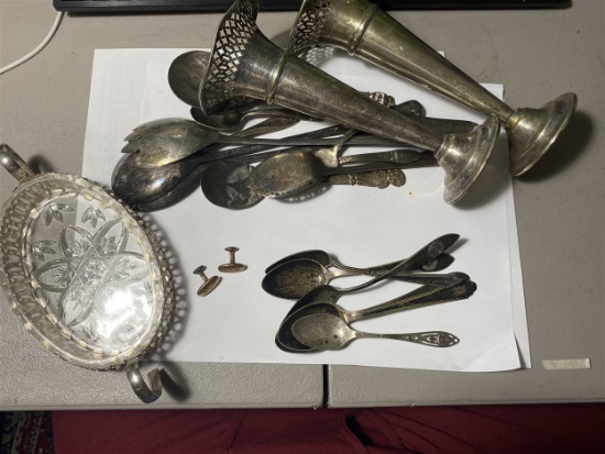 Small group of sterling silver plus other items