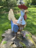 Yard art metal Chicken