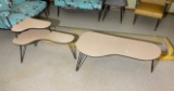 Pair of Mid Century Modern Period Kidney Tables