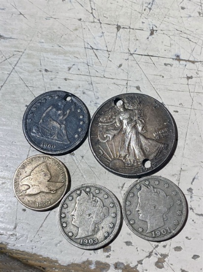 Group lot of American silver Type Coins and more