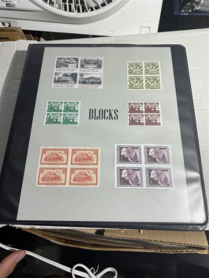 Large Lot Assorted Unused Stamp Blocks
