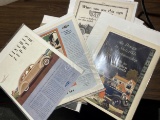 Group lot nice antique car advertising pieces