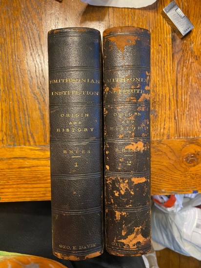 2 Vols Smithsonian Institution Books Origins History 1901 Rhees