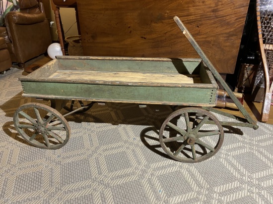Rare 1800s Child's Wagon with original paint