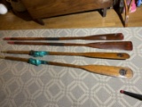2 sets of antique boat oars