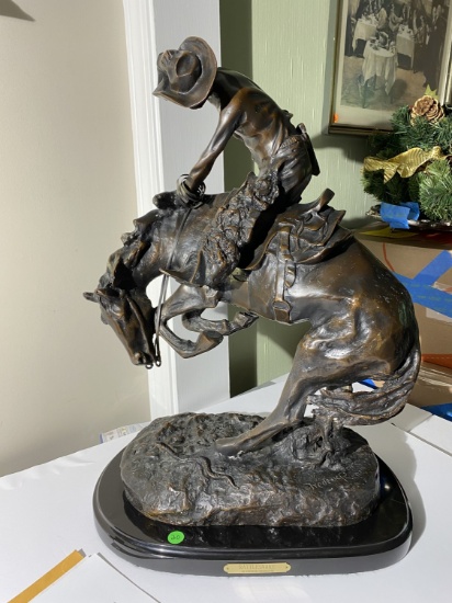 Vintage Frederic Remington Bronze Sculpture - Rattlesnake