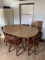 1960's Vermont of Winooski Kitchen Table with 4 chairs & 2 leafs