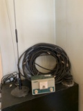 Assorted Antenna Cables, 3 Antennas & Heathkit Power Meter