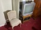 Vintage chair, TV, Table and Stereo