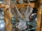 Large Franklin Mint Crystal Gilt Eagle figure