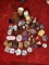 Large lot assorted vintage ashtrays, glass and more