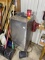 Vintage stainless steel commercial milk refrigerator