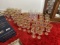 Giant grouping of Val St Lambert fine crystal glasses