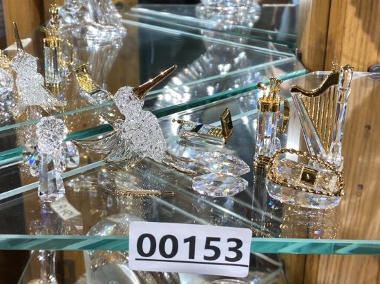 Group of Swarovski Crystal pieces