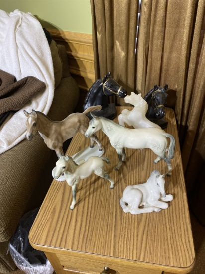 Group lot of assorted ceramic horses
