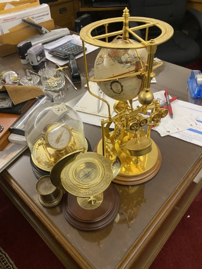 Group lot of Brass repro scientific items