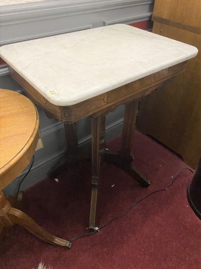 Antique Victorian Marble Top Table or Stand