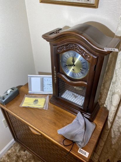 Two vintage mantle or table clocks