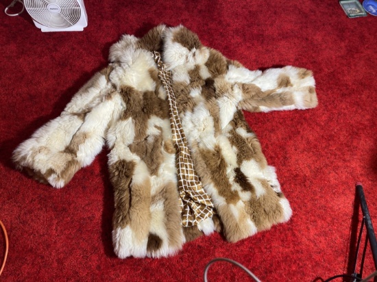Vintage poofy fur jacket