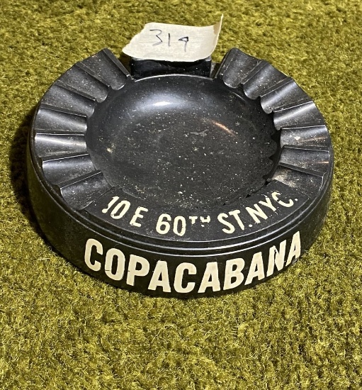 Rare 1940s Copacabana NYC Nightclub Ashtray