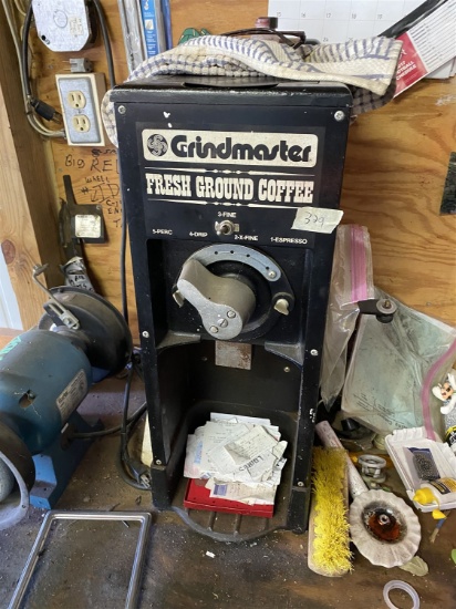 Vintage Grindmaster professional coffee grinding machine