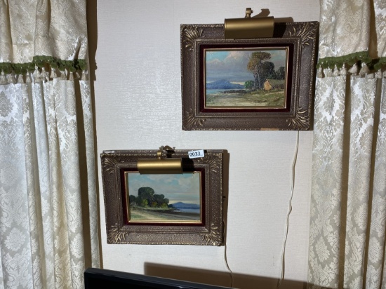 Pair of signed Central American paintings in Frames