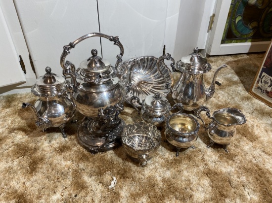 Large lot of better silver plated items