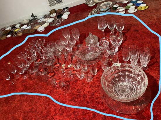 Large lto of better estate glass - Steuben, Val St Lambert, Holmegaard, Leerdam Holland etc