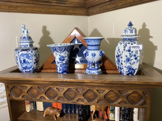 Antique Pieces of Delft Ceramics Plus Chinese