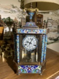 Antique Chinese Enamel Mechanical clock