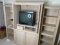 Larger sized Wooden Entertainment center with Shelves