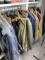 Closet contents - men's sport coats, shirts, ties, pants etc