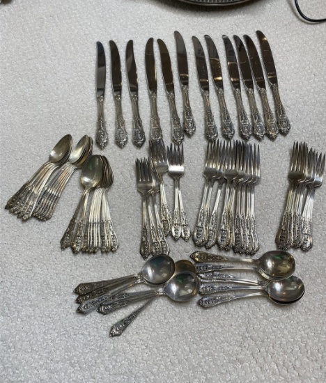 Set of Sterling Silver Flatware by Wallace - 1999 grams