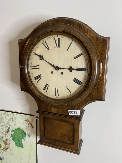 Vintage Wind Up Wall Clock by PF Bollenbach Co.
