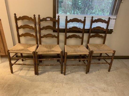 4 Ladder Back Chairs