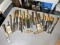 Large lot of assorted Chisels Timber Slicks, woodworking tools