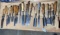 Large lto mostly antique woodworking chisels, gouges tools