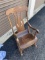 Antique Empire period rocking chair