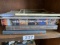 Group of books on postcards, railroads