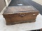 Antique tool box with old tools inside