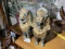 Pair of antique bronze metal Palace Foo Dogs or Lions