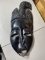 Unusual Carved Old Tribal Mask Face in Agony Large Size